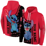 custom nebraska cornhuskers stitch red hoodie best selling