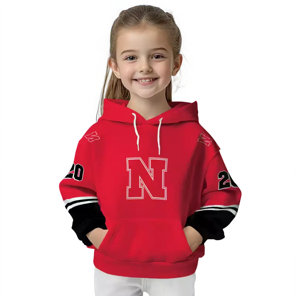 custom nebraska cornhuskers striped sleeves red hoodie top rated custom nebraska cornhuskers striped sleeves red hoodie top rated