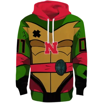 custom nebraska cornhuskers superhero armor red green hoodie best selling