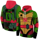 custom nebraska cornhuskers superhero armor red green hoodie best selling