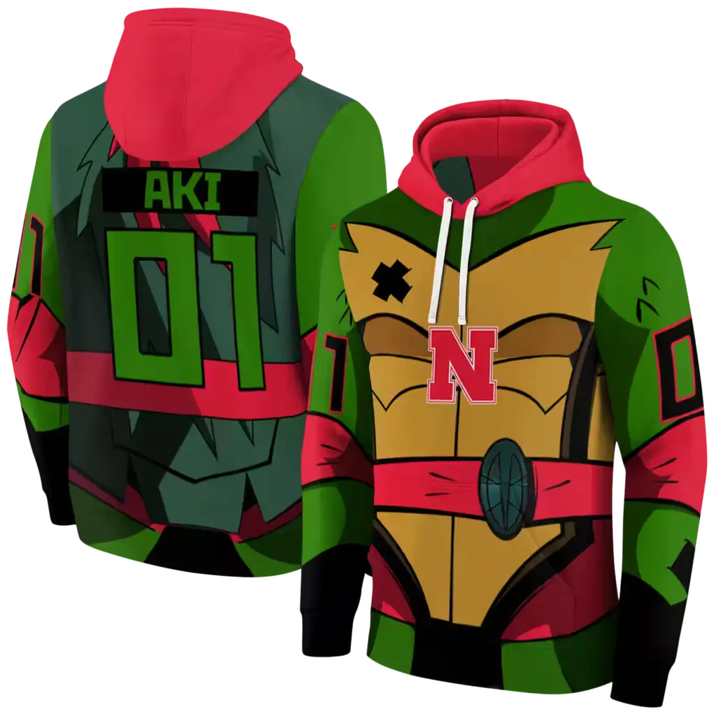 custom nebraska cornhuskers superhero armor red green hoodie fashion forward custom nebraska cornhuskers superhero armor red green hoodie fashion forward