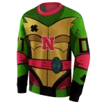 custom nebraska cornhuskers superhero armor red green hoodie best selling
