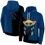 custom nevada wolf pack baby yoda blue black hoodie best selling