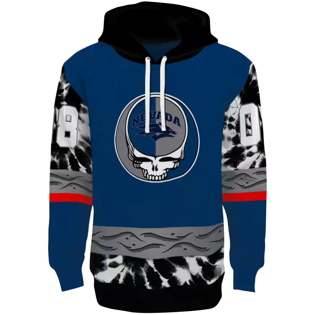 custom nevada wolf pack grateful vibes blue hoodie best selling custom nevada wolf pack grateful vibes blue hoodie best selling