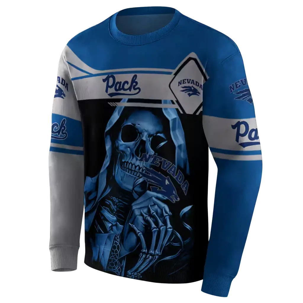 custom nevada wolf pack grim reaper blue black hoodie new arrival custom nevada wolf pack grim reaper blue black hoodie new arrival
