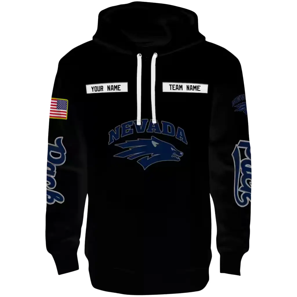 custom nevada wolf pack punisher skull black hoodie best selling custom nevada wolf pack punisher skull black hoodie best selling