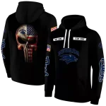 custom nevada wolf pack punisher skull black hoodie best selling