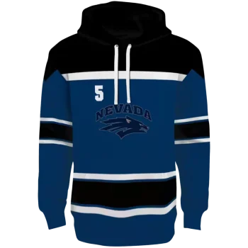 custom nevada wolf pack striped pattern blue hoodie best selling