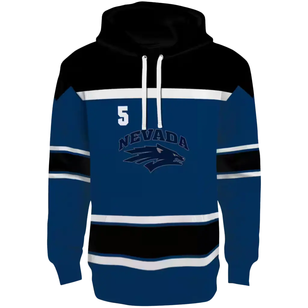 custom nevada wolf pack striped pattern blue hoodie best selling custom nevada wolf pack striped pattern blue hoodie best selling