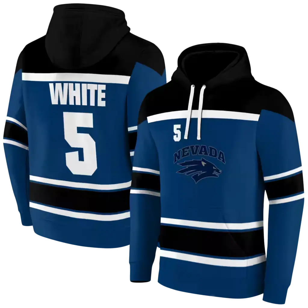 custom nevada wolf pack striped pattern blue hoodie fashion forward custom nevada wolf pack striped pattern blue hoodie fashion forward