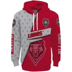 custom new mexico lobos abstract shape red hoodie best selling