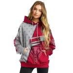 custom new mexico lobos abstract shape red hoodie best selling