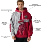 custom new mexico lobos abstract shape red hoodie best selling