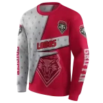 custom new mexico lobos abstract shape red hoodie best selling