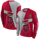 custom new mexico lobos abstract shape red hoodie best selling