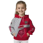 custom new mexico lobos abstract shape red hoodie best selling