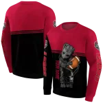 custom new mexico lobos baby groot red black hoodie best selling