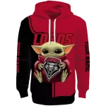 custom new mexico lobos baby yoda red black hoodie best selling