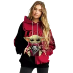 custom new mexico lobos baby yoda red black hoodie best selling