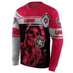 custom new mexico lobos grim reaper red black hoodie best selling