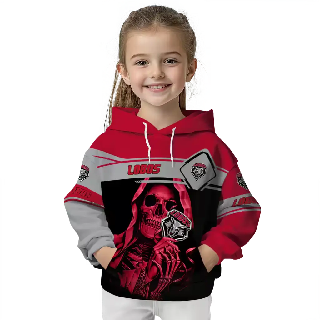 custom new mexico lobos grim reaper red black hoodie top rated custom new mexico lobos grim reaper red black hoodie top rated