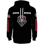 custom new mexico lobos punisher skull black hoodie best selling