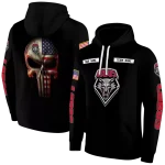 custom new mexico lobos punisher skull black hoodie best selling