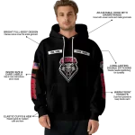 custom new mexico lobos punisher skull black hoodie best selling
