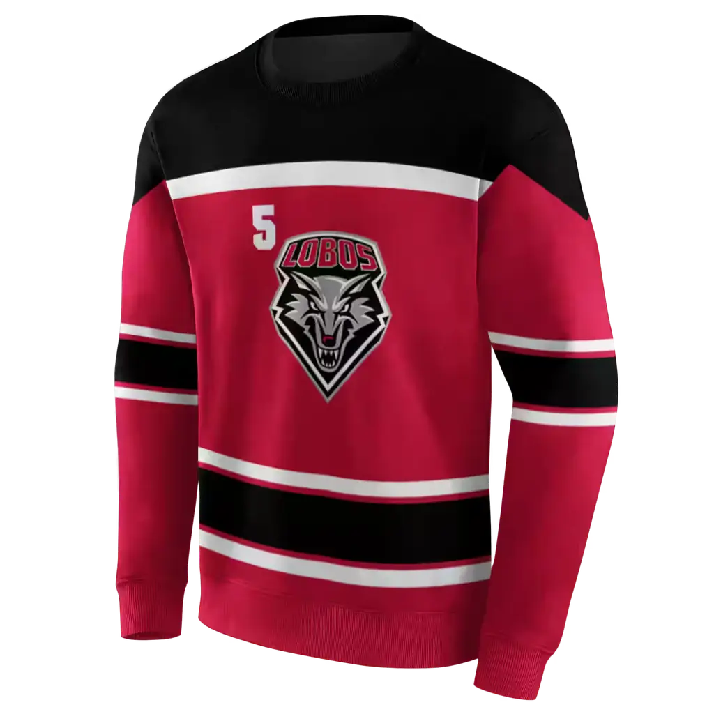 custom new mexico lobos striped pattern red hoodie new arrival custom new mexico lobos striped pattern red hoodie new arrival