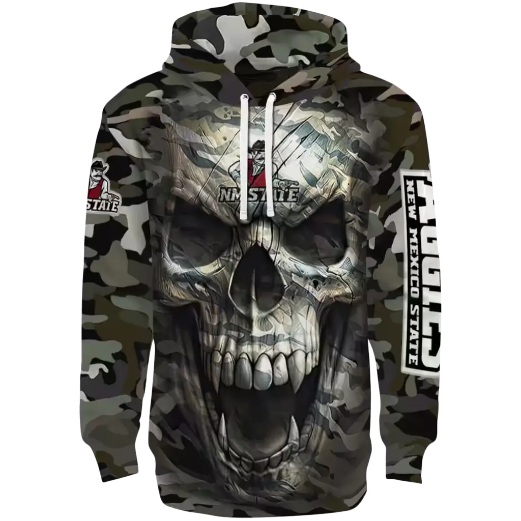 custom new mexico state aggies camo skull hoodie best selling custom new mexico state aggies camo skull hoodie best selling