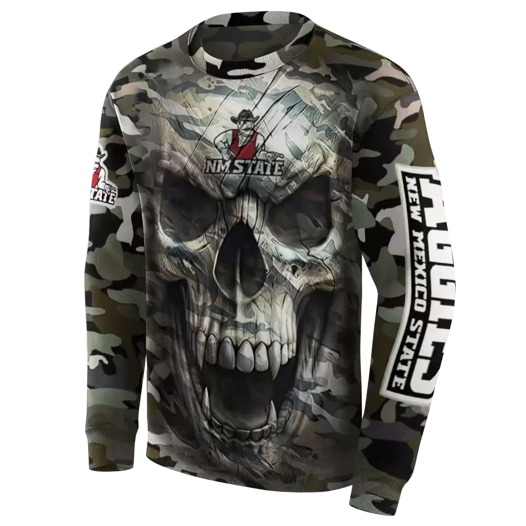 custom new mexico state aggies camo skull hoodie new arrival custom new mexico state aggies camo skull hoodie new arrival