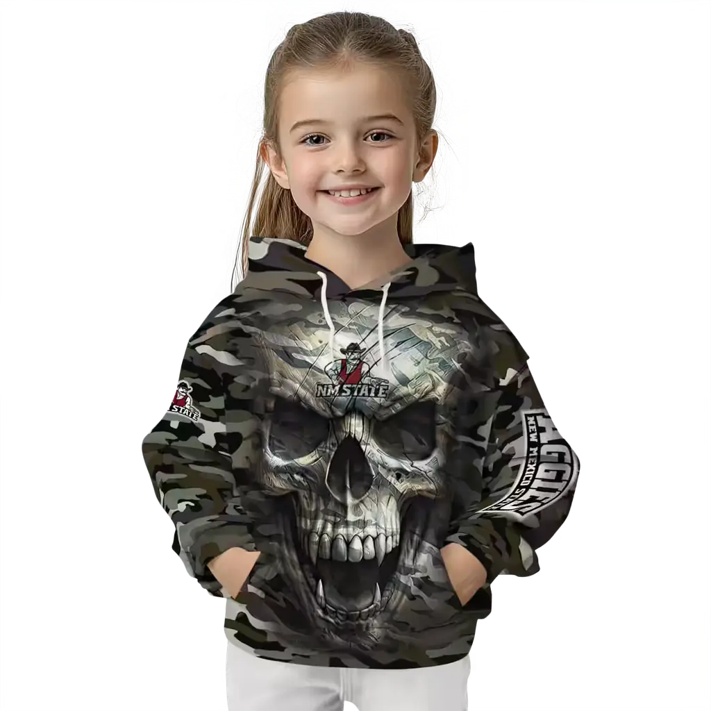 custom new mexico state aggies camo skull hoodie top rated custom new mexico state aggies camo skull hoodie top rated