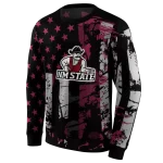 custom new mexico state aggies distressed flag crimson black hoodie best selling