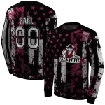 custom new mexico state aggies distressed flag crimson black hoodie best selling