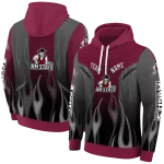 custom new mexico state aggies flame design crimson hoodie best selling