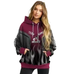 custom new mexico state aggies flame design crimson hoodie best selling