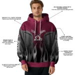 custom new mexico state aggies flame design crimson hoodie best selling