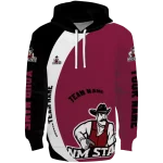 custom new mexico state aggies minimalist design crimson black hoodie best selling