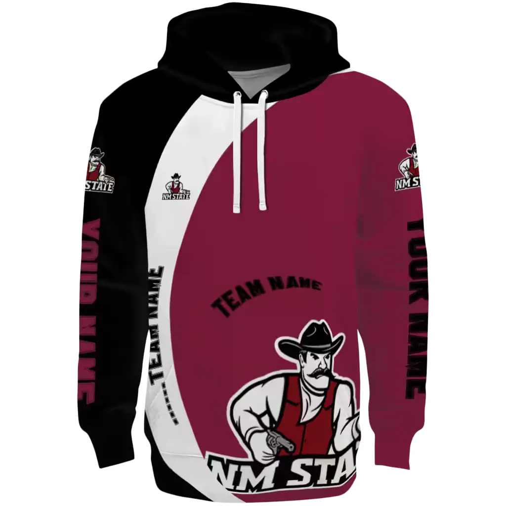 custom new mexico state aggies minimalist design crimson black hoodie best selling custom new mexico state aggies minimalist design crimson black hoodie best selling