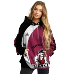 custom new mexico state aggies minimalist design crimson black hoodie best selling