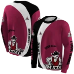 custom new mexico state aggies minimalist design crimson black hoodie best selling
