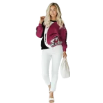 custom new mexico state aggies minimalist design crimson black hoodie best selling