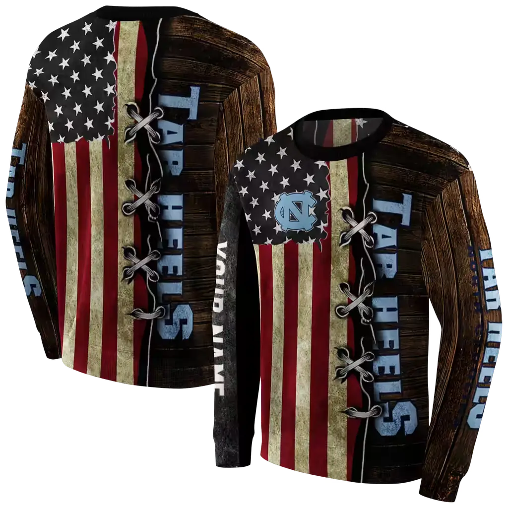 custom north carolina tar heels american pride hoodie premium grade custom north carolina tar heels american pride hoodie premium grade