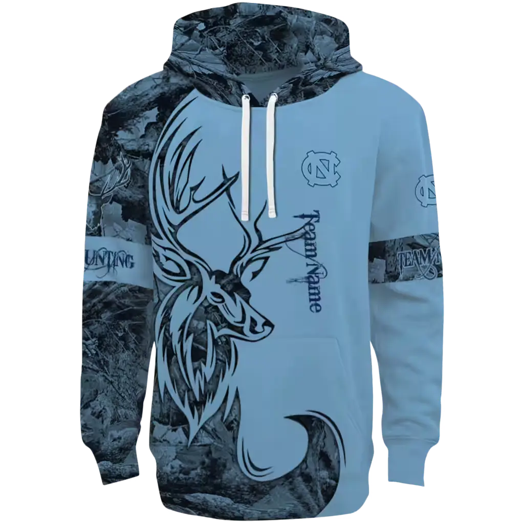 custom north carolina tar heels deer silhouette light blue hoodie best selling custom north carolina tar heels deer silhouette light blue hoodie best selling