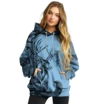 custom north carolina tar heels deer silhouette light blue hoodie best selling