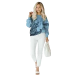 custom north carolina tar heels deer silhouette light blue hoodie best selling