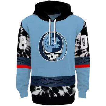 custom north carolina tar heels grateful vibes light blue hoodie best selling
