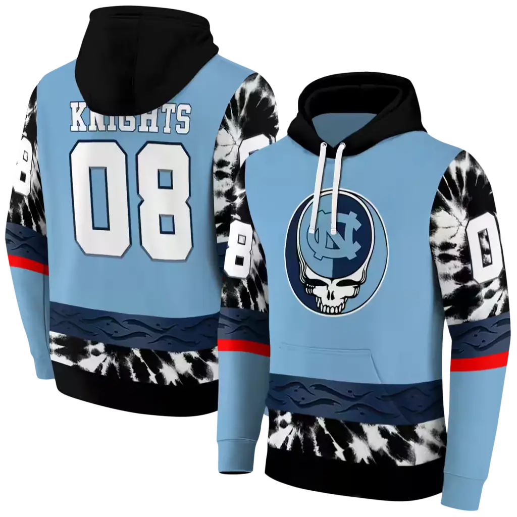 custom north carolina tar heels grateful vibes light blue hoodie fashion forward custom north carolina tar heels grateful vibes light blue hoodie fashion forward