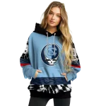custom north carolina tar heels grateful vibes light blue hoodie best selling