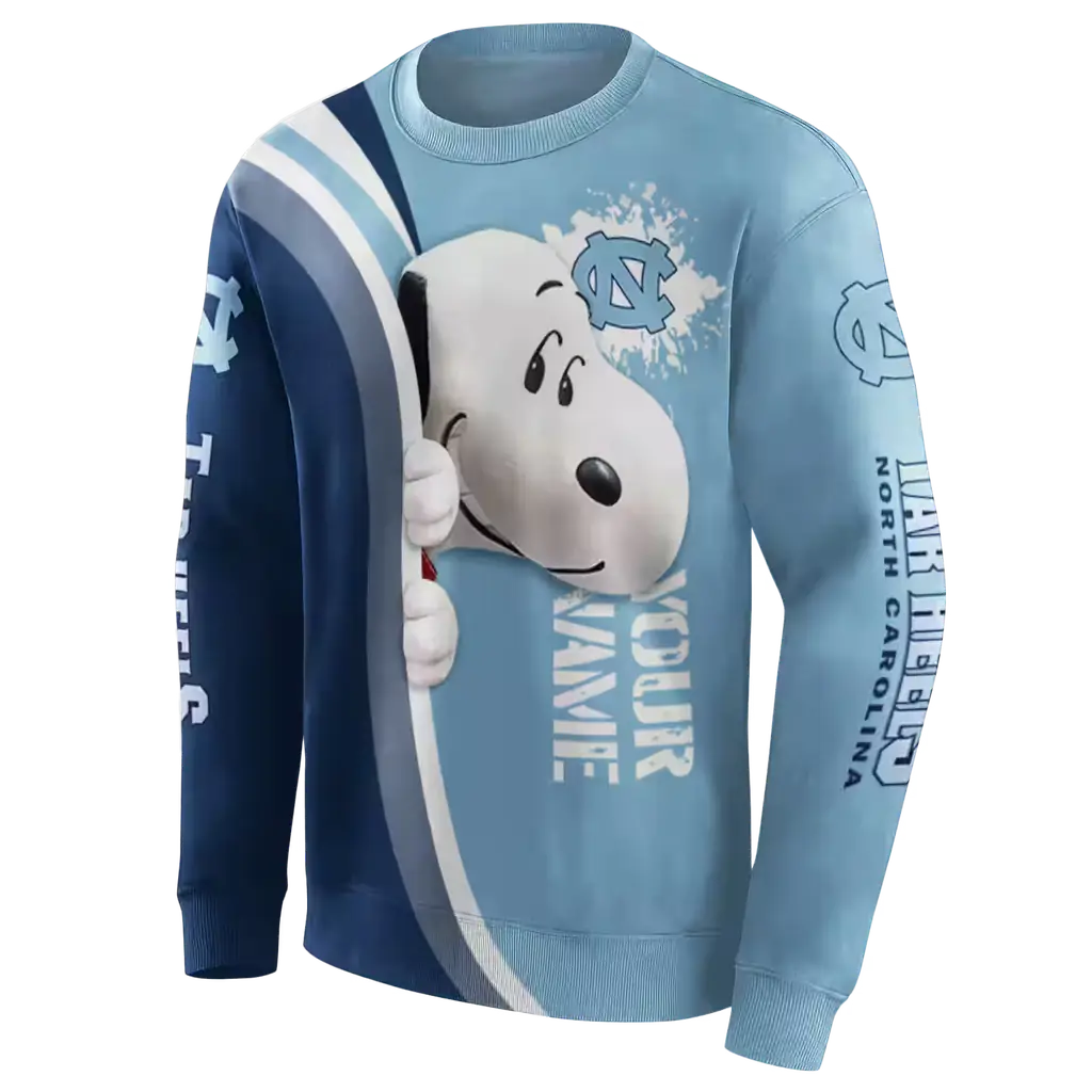 custom north carolina tar heels peeking snoopy light blue hoodie new arrival custom north carolina tar heels peeking snoopy light blue hoodie new arrival